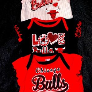 Bulls baby tops/ onesies